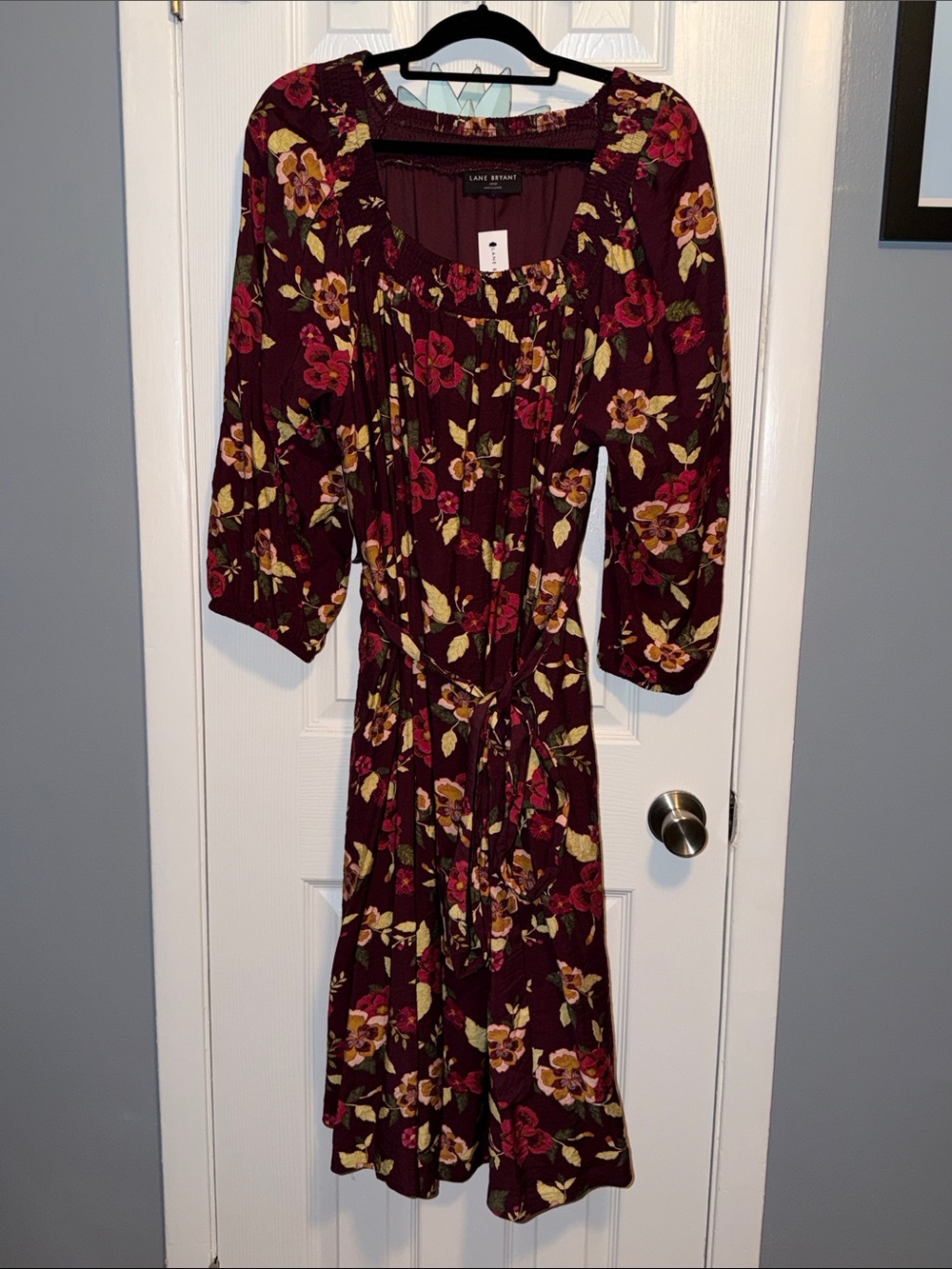 Belted Floral Shift Dress